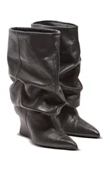 バルマン レディース シューズ ブーツ・レインブーツ アンクル Balmain Wedge Ankle Boots Black ブラックのサムネイル