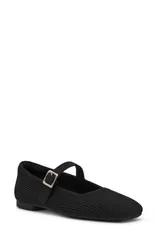 アンクライン レディース シューズ パンプス Anne Klein Mabel Mary Jane Flat Black ブラックのサムネイル