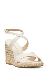 スチュアート ワイツマン レディース シューズ サンダル アンクル Stuart Weitzman Alyssankle Strap Wedge Sandal Cream クリームのサムネイル