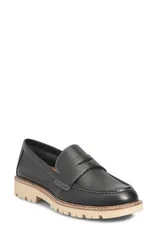 コンフォーティバ レディース シューズ スリッポン・ローファー Comfortiva Lug Sole Penny Loafer Black ブラックのサムネイル