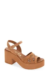 ペドロガルシア レディース シューズ ヒール プラットフォーム サンダル アンクル Pedro Garcia Dori Ankle Straplatform Sandal Adobe Castoroのサムネイル