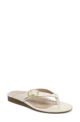 バイオニック レディース シューズ ヒール Vionic Ginny Flip Flop Ivory アイボリーのサムネイル