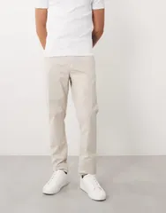 エイソス メンズ ボトムス カジュアルパンツ ASOS DESIGN skinny chinos in stone ストーンのサムネイル