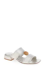 ペドロガルシア レディース シューズ ヒール サンダル レザー Pedro Garcia Eris Leather Slide Sandal Silver Petitgrain Ash アッシュのサムネイル