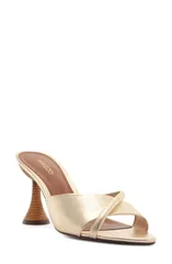 アレッツォ レディース シューズ ヒール サンダル Arezzo Luca High Pointed Toe Slide Sandal Platinoのサムネイル
