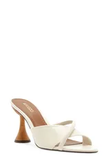 アレッツォ レディース シューズ ヒール サンダル Arezzo Luca High Pointed Toe Slide Sandal Crema White ホワイトのサムネイル