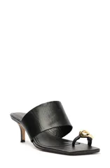 アレッツォ レディース シューズ ヒール サンダル Arezzo Kendall Mid Slide Sandal Black ブラックのサムネイル
