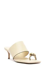 アレッツォ レディース シューズ ヒール サンダル Arezzo Kendall Mid Slide Sandal Panacotaのサムネイル
