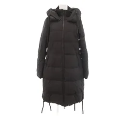 ザラ ベーシック ZARA BASIC ダウンコート 黒 ブラック フード付き ロング 長袖 /IB ■GY99のサムネイル