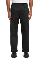 ジースター メンズ ボトムス カジュアルパンツ GSTAR Pleat Front Chinos DK BLACK ブラックのサムネイル
