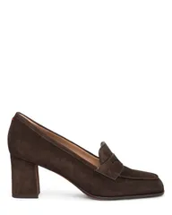 サントーニ レディース シューズ パンプスエード ヒール Santoni Suede HighHeel Pump Brown ブラウンのサムネイル