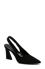 カール ラガーフェルド レディース シューズ ヒール KARLAGERFELD PARIS Lauryn Slingback Pump BLACK ブラックのサムネイル