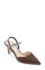 ニナ レディース シューズ パンプス Nina Billie Slingback Pointed Toe Pump CHOCOLATE チョコレートのサムネイル
