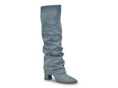 ゲス レディース シューズ ブーツ・レインブーツ GuessGeima Wide Calf Boot Blue ブルーのサムネイル