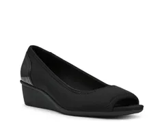 アンクライン レディース シューズ パンプス Anne KleinWaylynn Wedge Pump Black ブラックのサムネイル