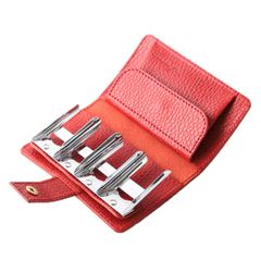 Brand New [LITSTA] Coin Case, Men's Wallet, Genuine Leather, Separate Type, Pueblo Leather, LITSTA Coin Wallet2, Card Storage, Slim, Red