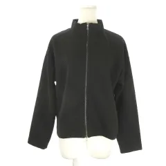 コムサイズム COMME CA ISM ジャケット 上着 9 黒 ブラック ギザギザ柄 スタンドカラー 長袖 /AO37 ■GY49のサムネイル