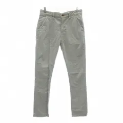 ヌーディージーンズ nudie jeans ワークパンツ チノパンツ スリムフィット 31/32 コットン フルレングス ストレート グレー /NU ■ECA002のサムネイル