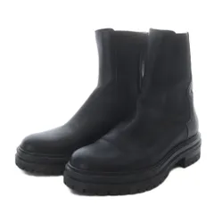 ジャンヴィトロッシ Gianvito Rossi CHESTER チェルシーブーティ サイドゴアブーツ ショート ローヒール レザー 37 ブラック /YO34のサムネイル