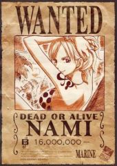 ONE PIECE 手配書ポスター ナミ OP展 大阪Ver. 中古】ポスター(アニメ) ナミ 「ワンピース 手配書ポスター OP展2012