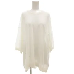 チノ CINOH 25SS コットン ビッグ ニット Tシャツ COTTON BIG KNIT T-SHIRT カットソー 七分袖 38 白 ホワイト 25SKN008 /GV ■GY19のサムネイル