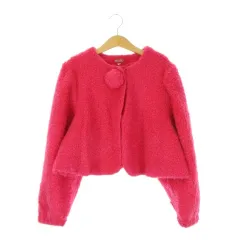 ケンゾー KENZO ボアジャケット 子ども服（女の子用） 130 ローズピンク 長袖 ノーカラー 5622-1404 /CK3 ■ECE004のサムネイル