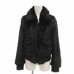 トミーガール tommy girl フェイクファージャケット ブルゾン ショート丈 M 黒 ブラック /YJ ■ECC001のサムネイル