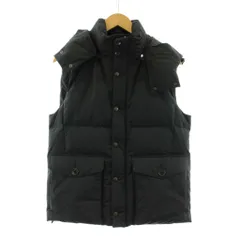 ユナイテッドアローズ A DAY IN THE LIFE UNITED ARROWS ダウンベスト フード ジップアップ M 黒 ブラック 6225-699-0505 /KU ■ECE003のサムネイル