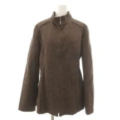 ヒロコビス HIROKO BIS 美品 ジャケット ブルゾン ジップアップ スタンドカラー M ダークブラウン /YJ ■YHS14のサムネイル