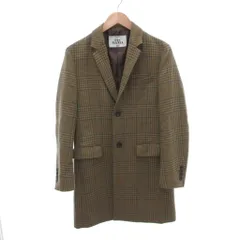 ジャーナルスタンダード レリューム JOURNAL STANDARD relume チェスターコート 上着 ウール S ベージュ チェック柄 ミドル丈 /TL ■ECF004のサムネイル
