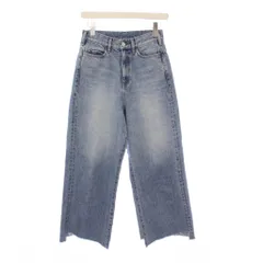 アパルトモン ドゥーズィエムクラス L'Appartement DEUXIEME CLASSE HELLO MY DENIM 21SS クロップドワイドデニムパンツ ジーンズ カットオフ W25 ブルー 21030560103010 /KHのサムネイル