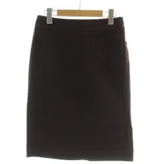 シーケーカルバンクライン ck Calvin Klein タイトスカート 0 ボルドー ひざ丈 スウェード /GG ■MAのサムネイル