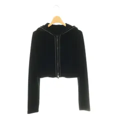 ベロアノワール バイ フォクシー ニューヨーク VELOUR NOIR by FOXEY NEW YORK 37179 Lady Parka ジップパーカー ブルゾン クロップド 40 ブラック /ES ■OS ■SHのサムネイル