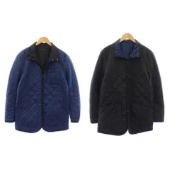 ブラックレーベルクレストブリッジ BLACK LABEL CRESTBRIDGE キルティングジャケット リバーシブル 中綿 アウター M 青 ブルー 黒 ブラック 51F41-241-28 /TKのサムネイル