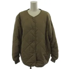アイテムズ アーバンリサーチ ITEMS URBANRESEARCH 中綿キルティングノーカラージャケット M カーキベージュ 長袖 IT17-27B006 /GG ■ECB003のサムネイル