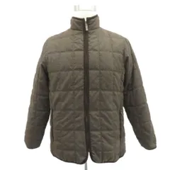 ハッシュパピー Hush Puppies キルティングジャケット 上着 M 茶 スタンドカラー ジップアップ /SY69 ■ECB003のサムネイル