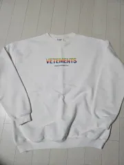 S VETEMENTS ヴェトモン レインボー ロゴ スウェット 白のサムネイル