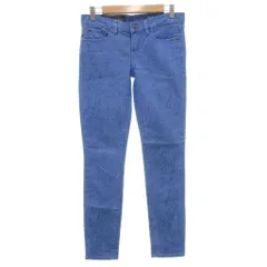 ジェイクルー J.CREW 美品 デニムパンツ ジーンズ 青 ブルー 総柄 スキニー フルレングス /NL ■ECF003のサムネイル