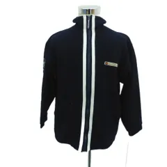 エレッセ ellesse ブルゾンジャケット 上着 ミドル丈 M 紺 ネイビー スタンドカラー パイル地 /HO56 ■ECA004のサムネイル