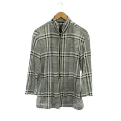 ニコルクラブフォーメン NICOLE CLUB FOR MEN ジャケット 50 黒 白 チェック柄 スタンドカラー 七分袖 /JPのサムネイル