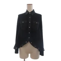 ダブルスタンダードクロージング ダブスタ DOUBLE STANDARD CLOTHING 変形シャツ 長袖 ダブルポケット 2801052 黒 ブラック Fのサムネイル