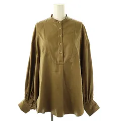 ミュラー オブ ヨシオクボ muller of yoshiokubo パフスリーブ ブラウス シャツ 長袖 38 カーキ /DF ■OSのサムネイル
