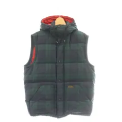 ポロ バイ ラルフローレン Polo by Ralph Lauren チェックダウンベスト ロゴ M ネイビー グリーン ■ECC002 /SYのサムネイル
