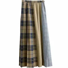 O'NEIL OF DUBLIN オニールオブダブリン MACKINTOSH PHILOSOPHY マッキントッシュフィロソフィー  チェック 切り替え プリーツ ロング スカート レディース 8のサムネイル