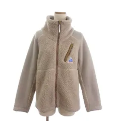 ケープハイツ CAPE HEIGHTS ブレークハート ボアフリースジャケット ジップアップ ロゴワッペン ベージュ Sのサムネイル