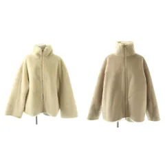 イエナ IENA フェイクファー ブルゾン ジャケット ジップアップ リバーシブル 38 グレージュ /HK ■OSのサムネイル