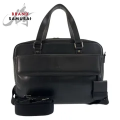 美品 MCM エム シー エム ブラック 黒 シルバー金具 レザー ビジネスバッグ ショルダーバッグ 2way メンズ 506362【中古】のサムネイル