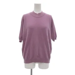 バランタイン BALLANTYNE 半袖 ニット プルオーバー ハイネック 9 紫 パープル /UO ■ECG004のサムネイル