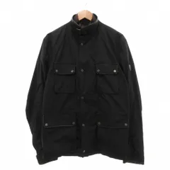 ベルスタッフ Belstaff モーターサイクルジャケット XL スタンドカラー フラップポケット 黒 ブラック /SX ■ECB001のサムネイル