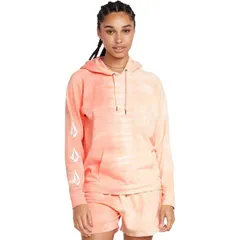 ボルコム メンズ アウター パーカー・スウェット パーカー Volcom Iconic Stone Hoodie Dark Coral コーラルのサムネイル